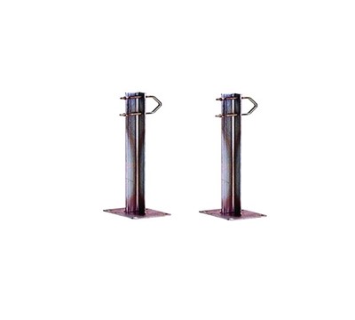 KIT 2 CHUMB L C/ BASE 20CM GALVANIZADO